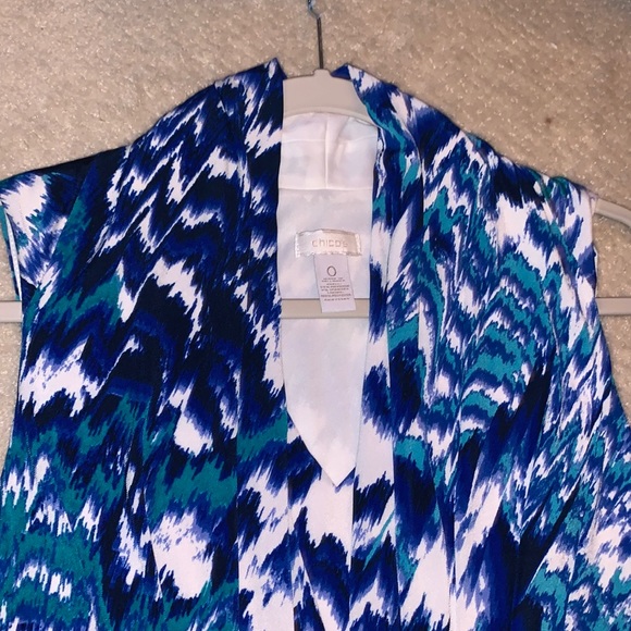 NWOT Chico’s Watercolor Patterned Princess Line Maxi Dress in Chico’s Size 0 - Picture 8 of 9